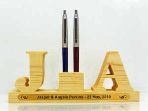 Wedding pen and pencil holders